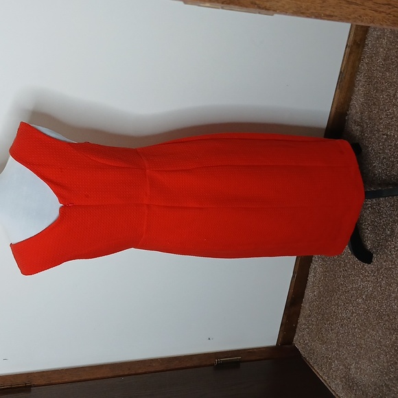 Maeve anthropologie vibrant red quilted shift dress size medium - Picture 6 of 16